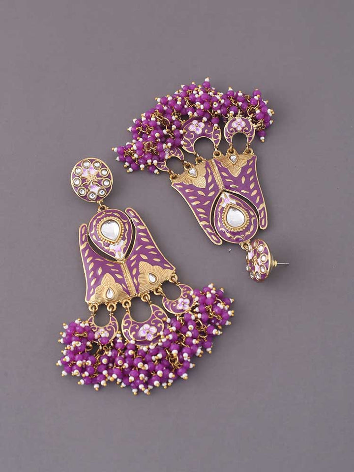 Purple Toshi Chandbalis