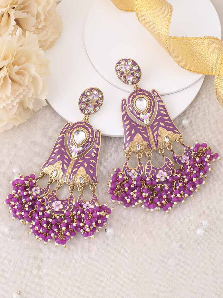 Purple Toshi Chandbalis