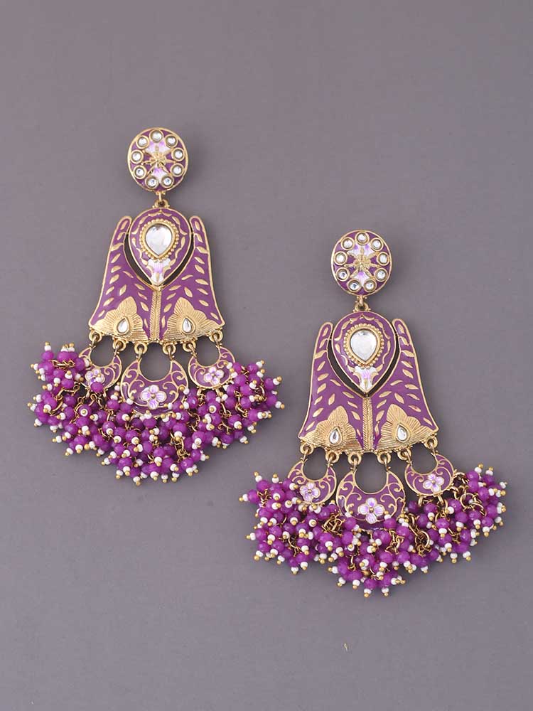 Purple Toshi Chandbalis