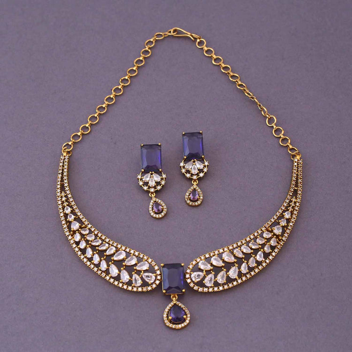 Purple Winifred Victorian Jewellery Set- New Arrival