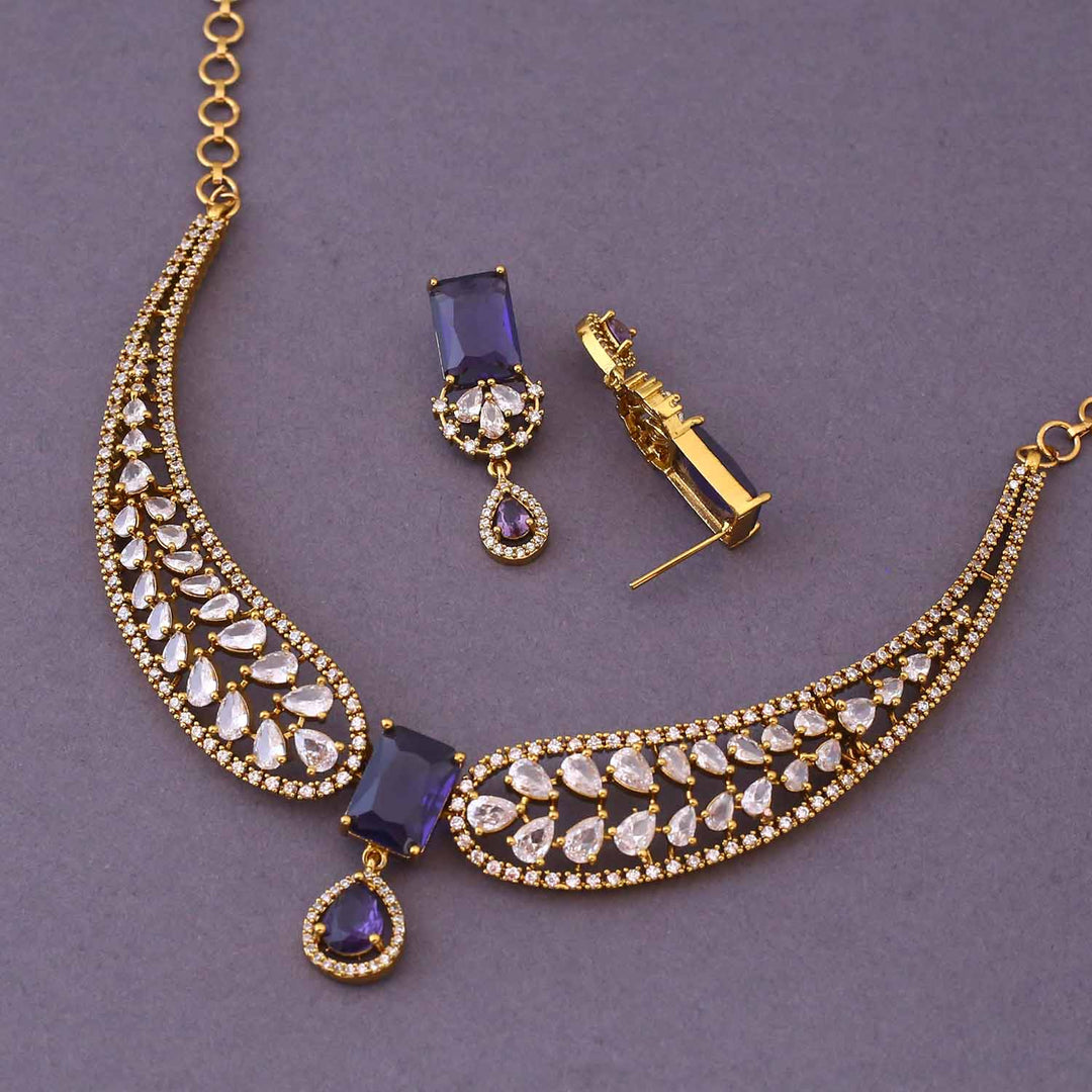 Purple Winifred Victorian Jewellery Set- New Arrival