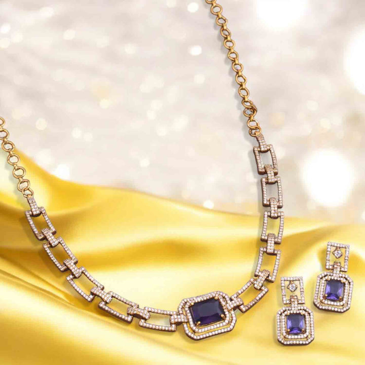 Purple Wisia Victorian Jewellery Set - New Arrival