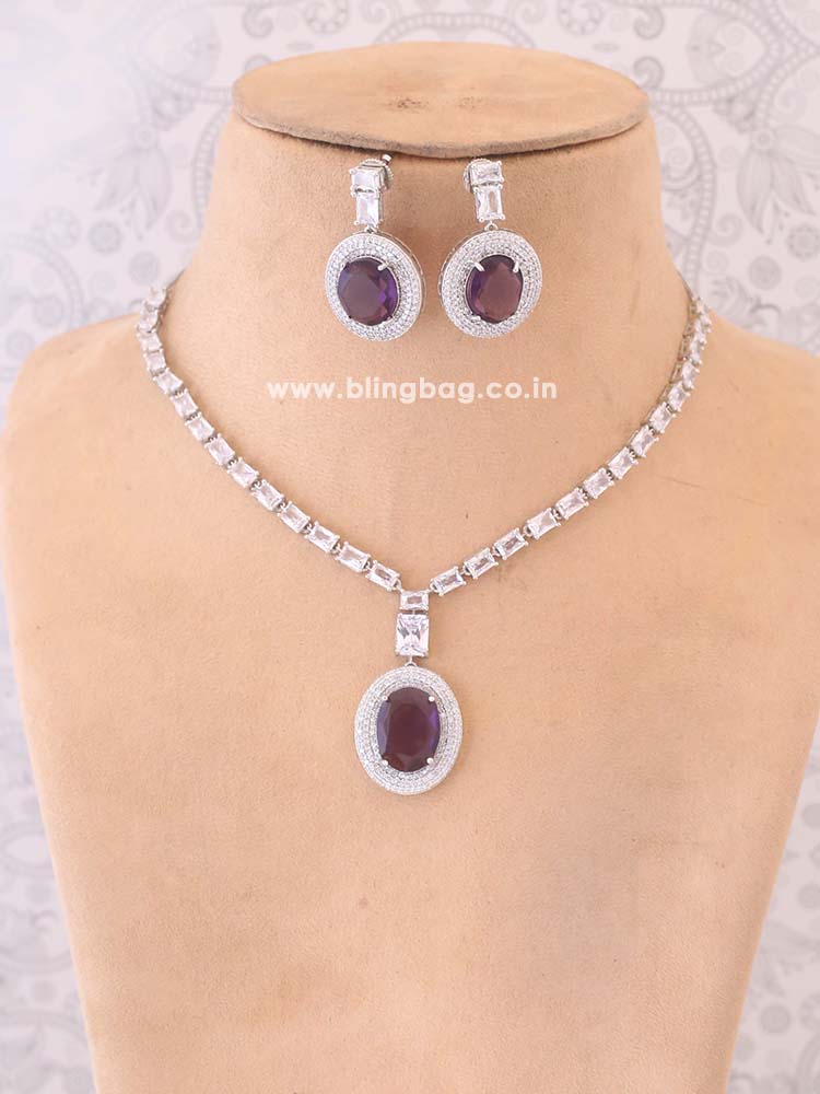 Purple Wren Pendant Set