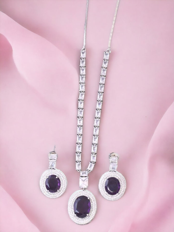 Purple Wren Pendant Set