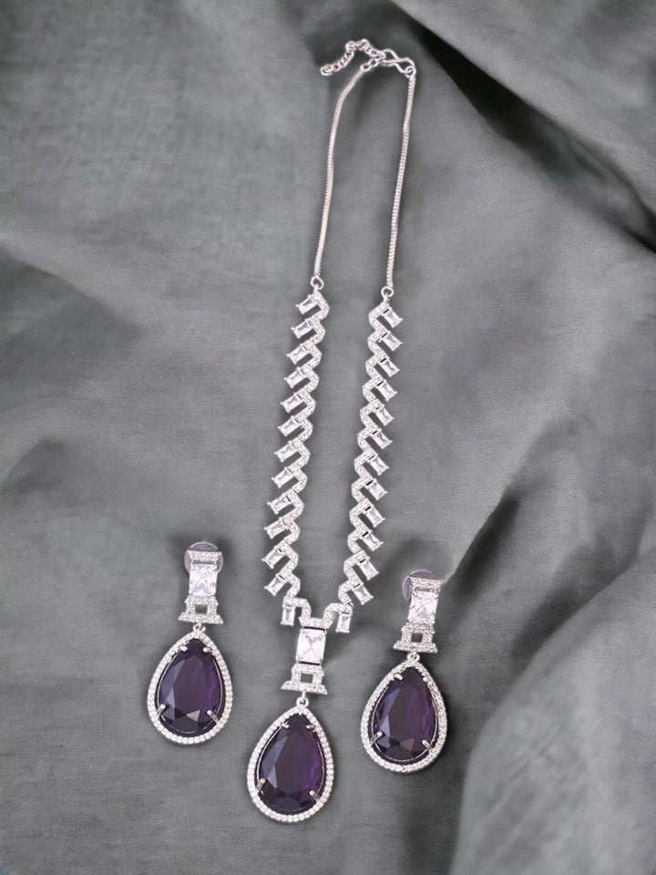 Purple Xandra Pendant Set
