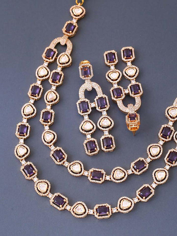 Purple Xavier Victorian Jewellery Set - New Arrival