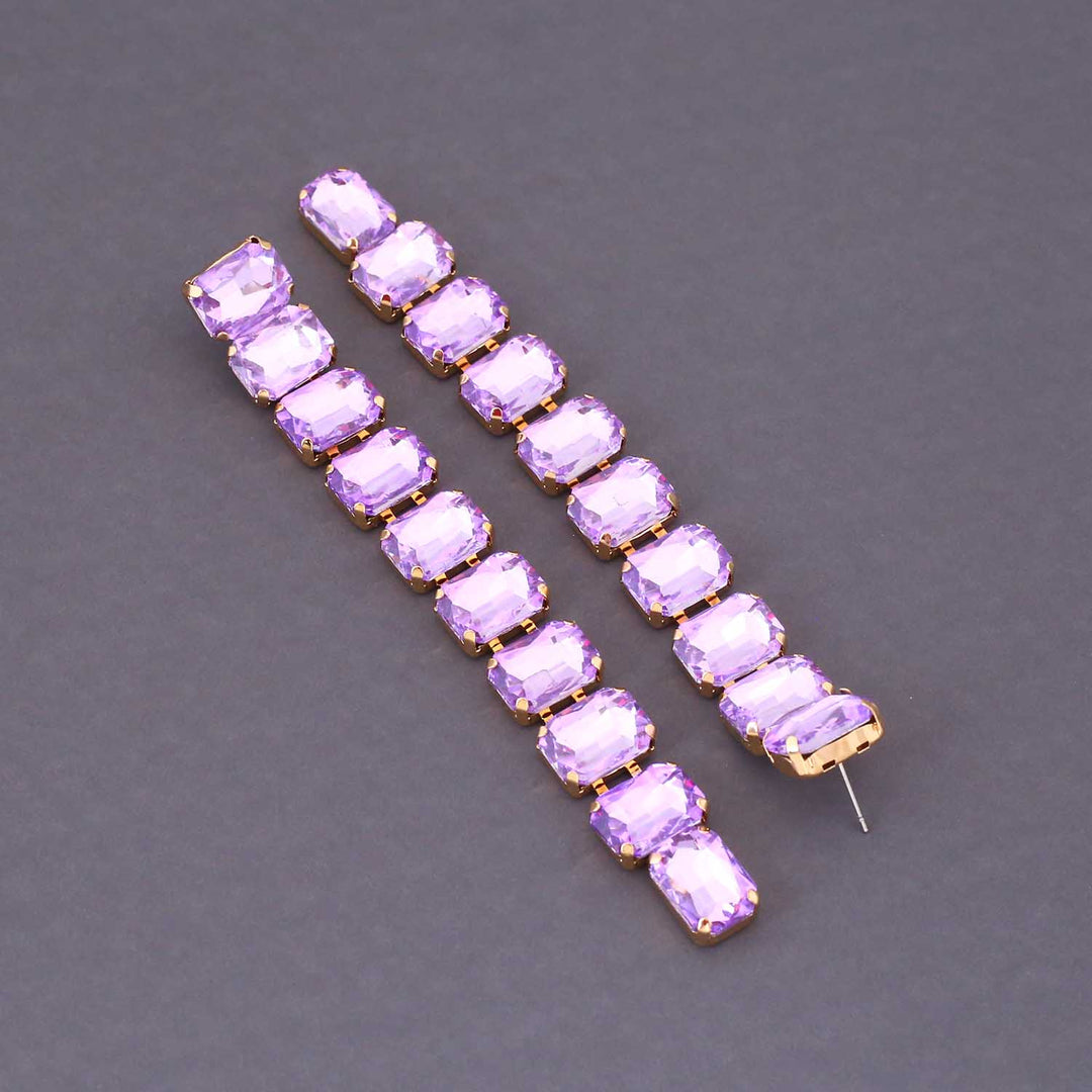 Purple Calico Danglers