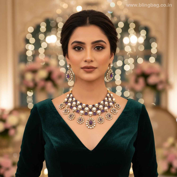 Purple Yaniska Victorian Jewellery Set- New Arrivals