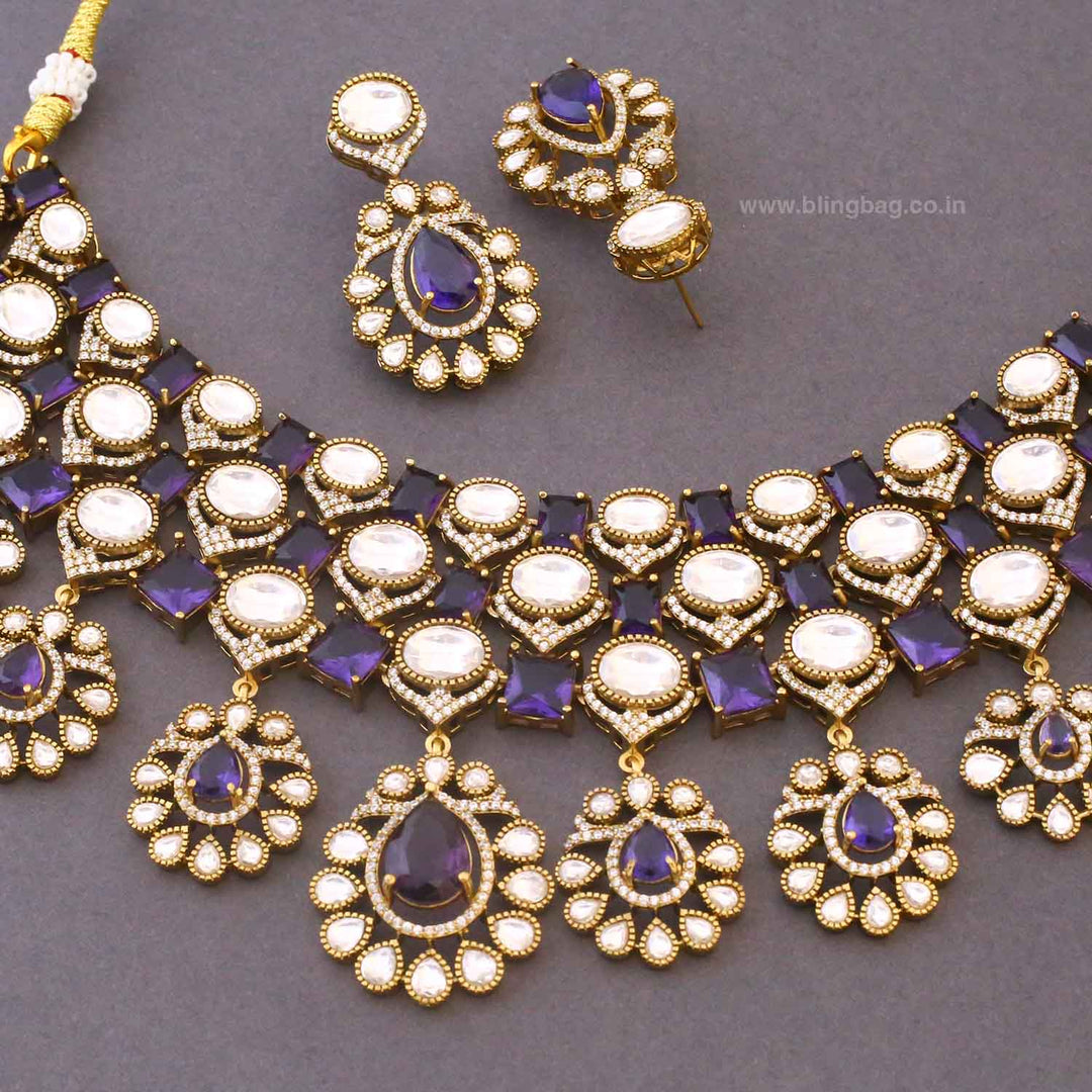 Purple Yaniska Victorian Jewellery Set- New Arrivals