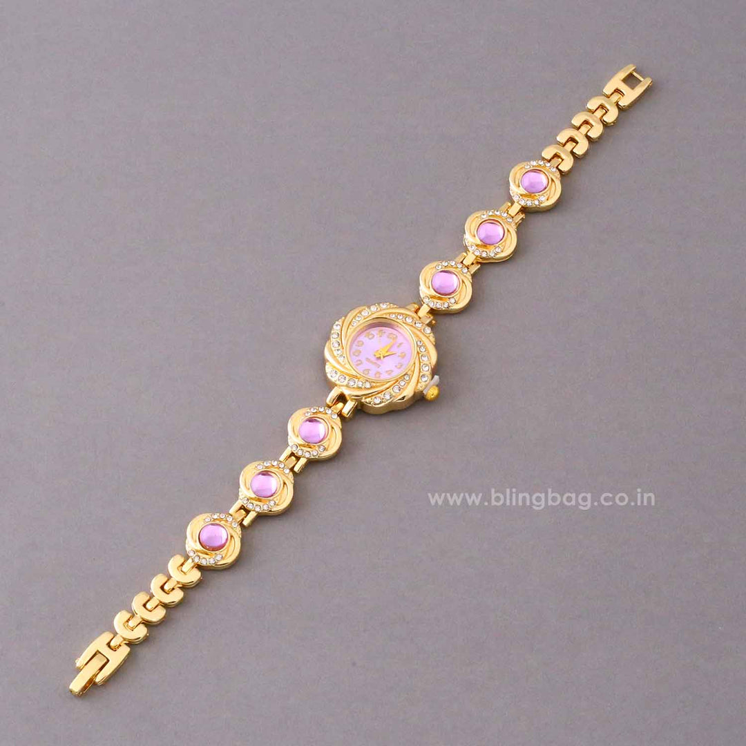 Purple Yashvi Bracelet Watch