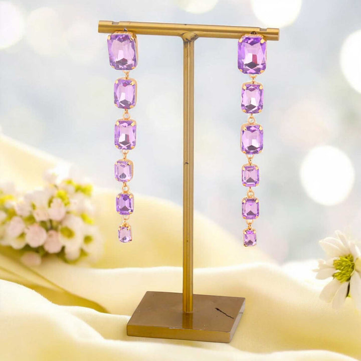 Purple Katty Danglers