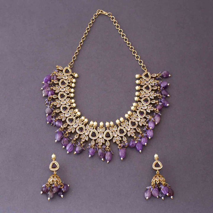 Purple Zareh Victorian Jewellery Set - New Arrival