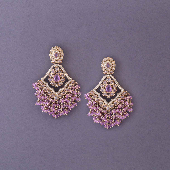 Purple Zarna Danglers