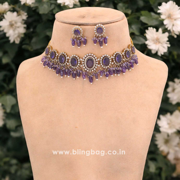 Purple Zefira Victorian Jewellery Set - New Arrival