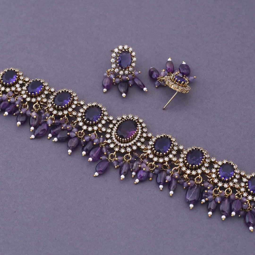 Purple Zefira Victorian Jewellery Set - New Arrival