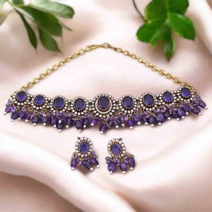 Purple Zefira Victorian Jewellery Set - New Arrival