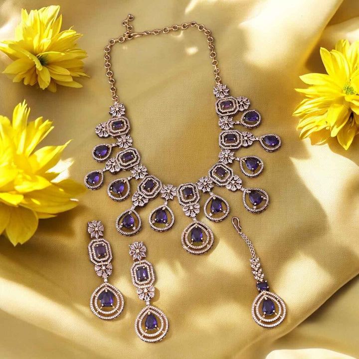 Purple Zella Victorian Jewellery Set- New Arrival