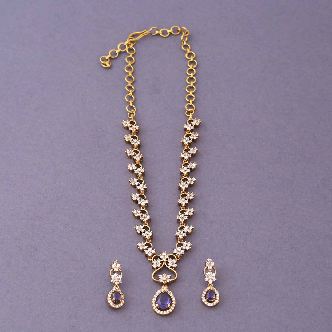 Purple Zendaya Victorian Jewellery Set-New Arrival