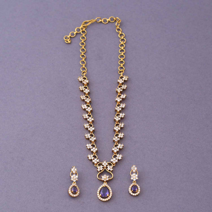 Purple Zendaya Victorian Jewellery Set-New Arrival