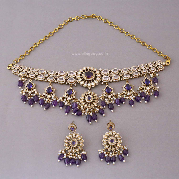 Purple Zenith Victorian Jewellery Set - New Arrival
