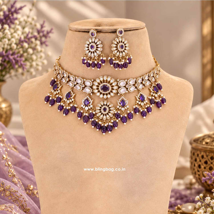 Purple Zenith Victorian Jewellery Set - New Arrival