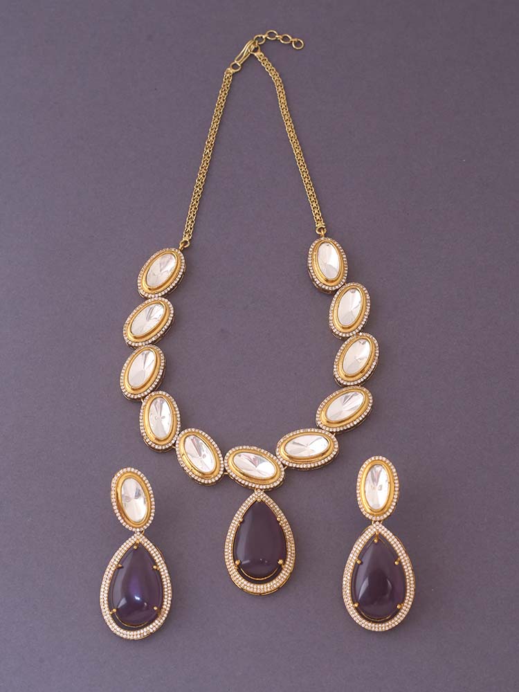 Purple Zephyr Zirconia Jewellery Set