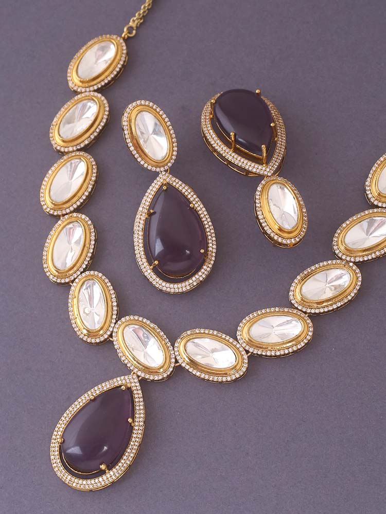 Purple Zephyr Zirconia Jewellery Set