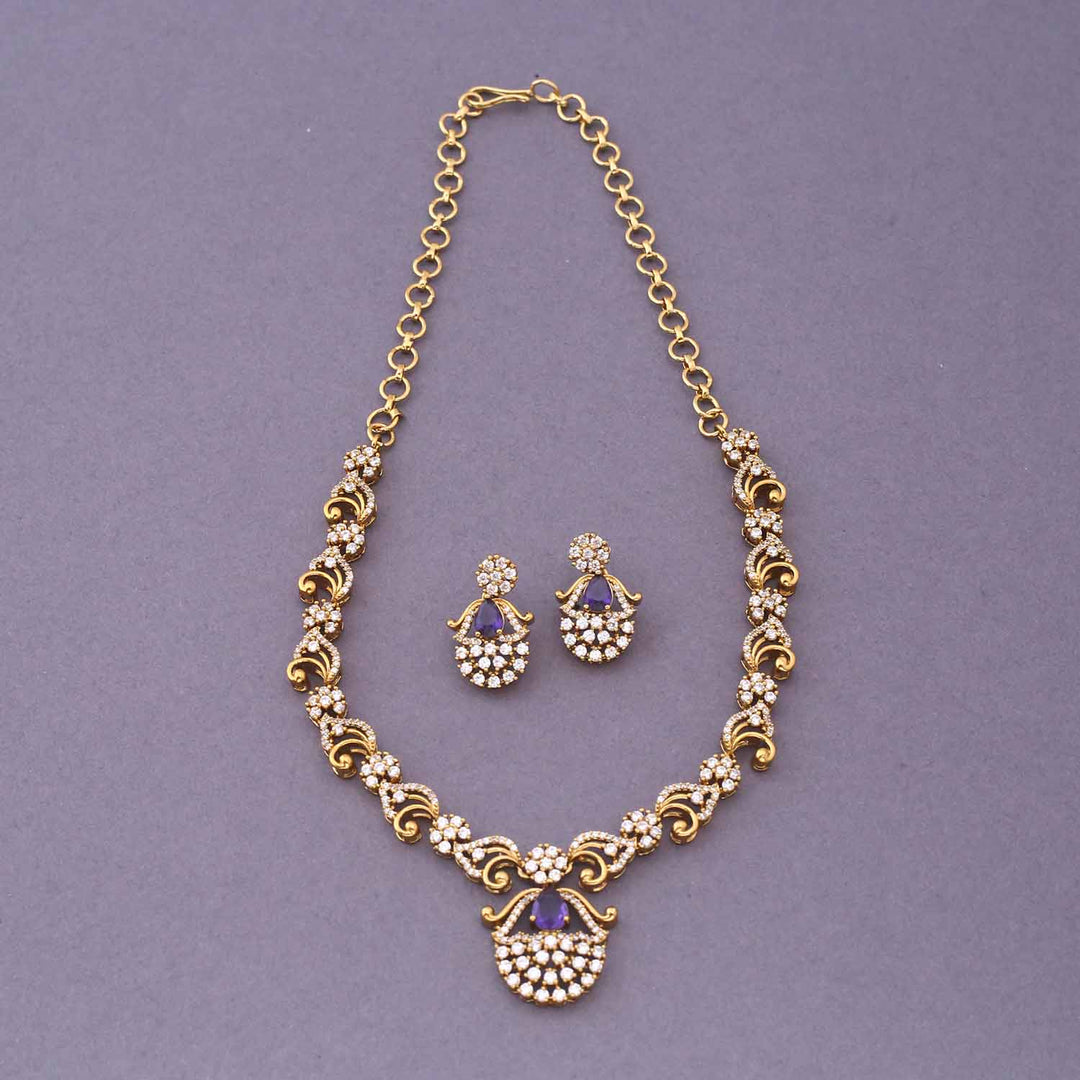 Purple Zomeir Victorian Jewellery Set - New Arrival