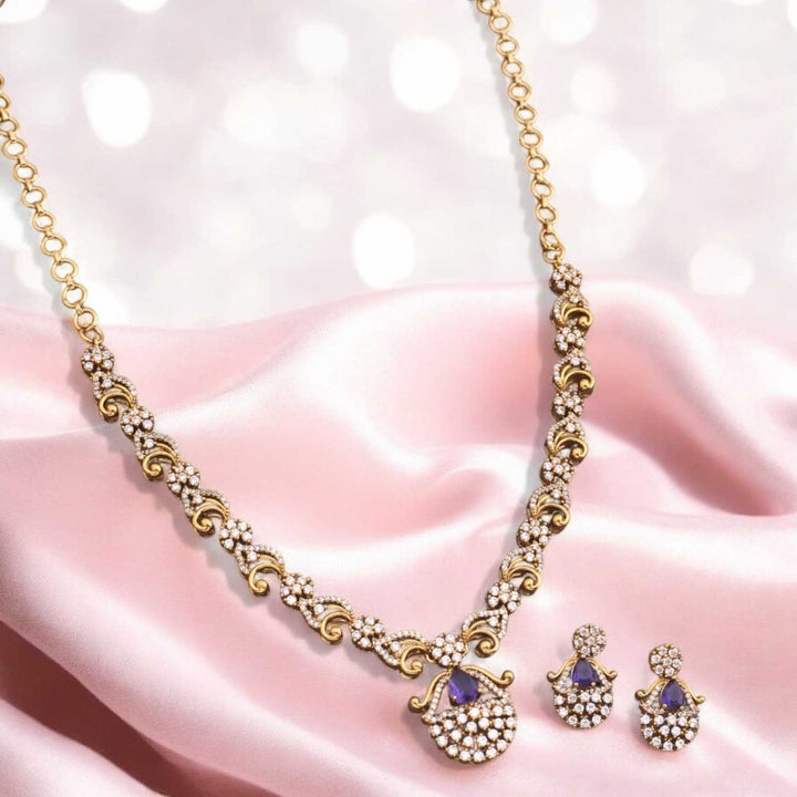 Purple Zomeir Victorian Jewellery Set - New Arrival