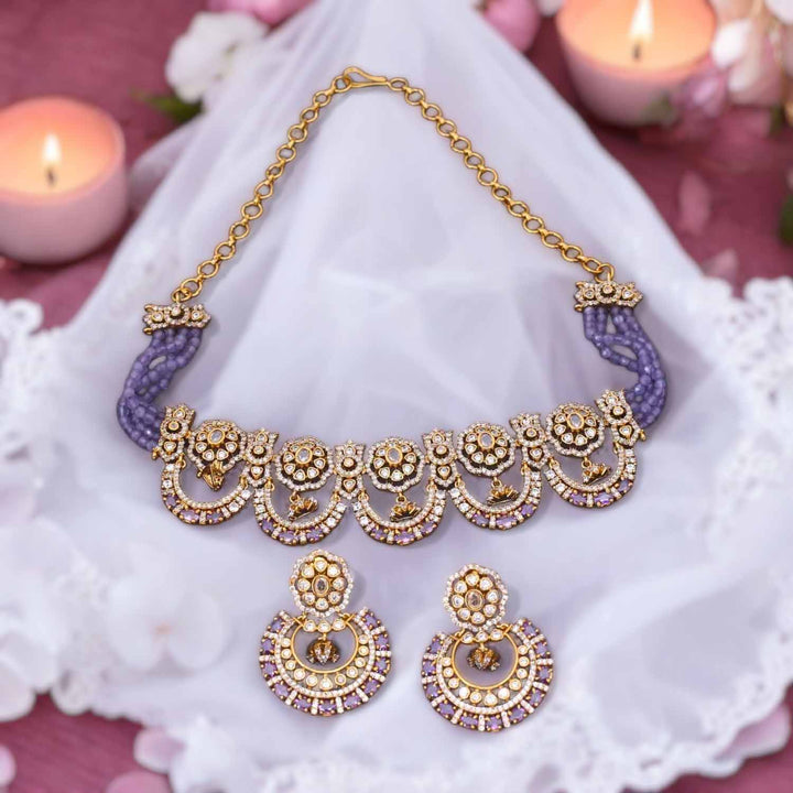 Purple Zuriel Victorian Jewellery Set - New Arrival