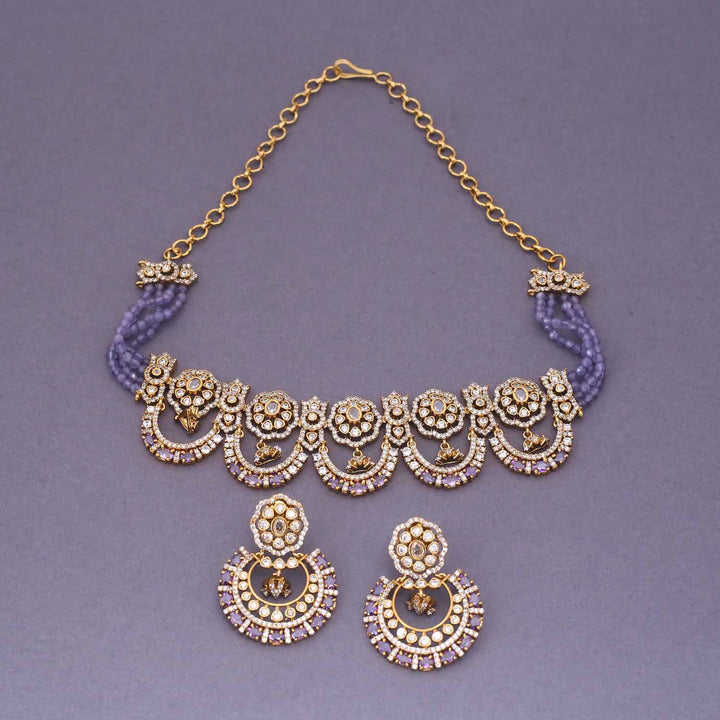 Purple Zuriel Victorian Jewellery Set - New Arrival