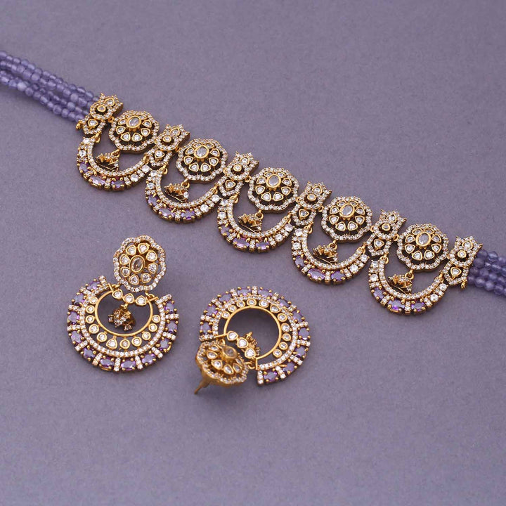Purple Zuriel Victorian Jewellery Set - New Arrival