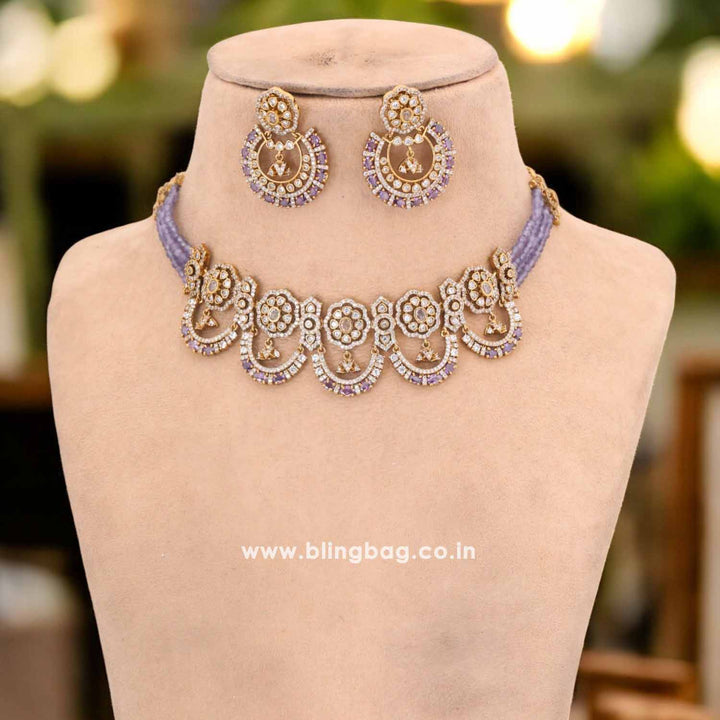 Purple Zuriel Victorian Jewellery Set - New Arrival