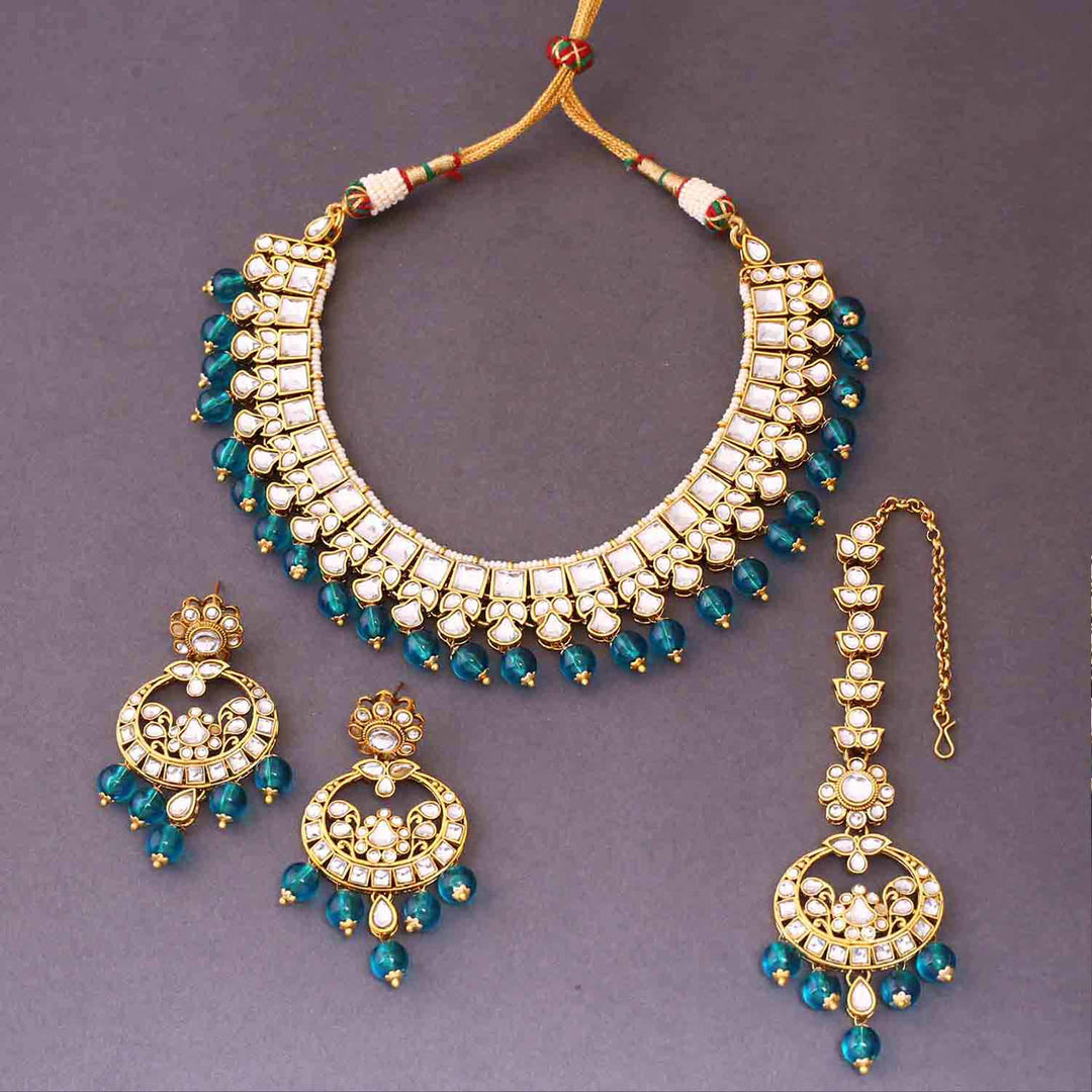 Rama Aaria Kundan Jewellery Set