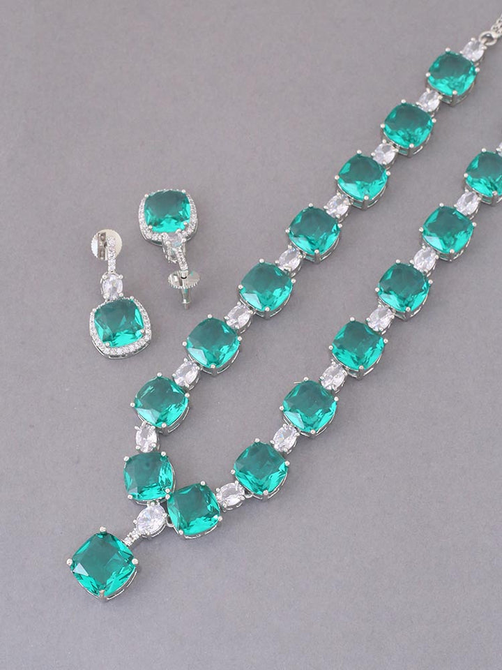 Rama Fern Zirconia Jewellery Set