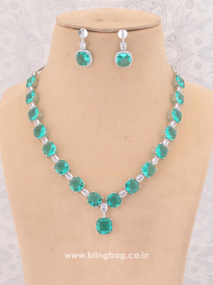 Rama Fern Zirconia Jewellery Set