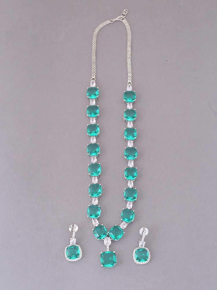 Rama Fern Zirconia Jewellery Set