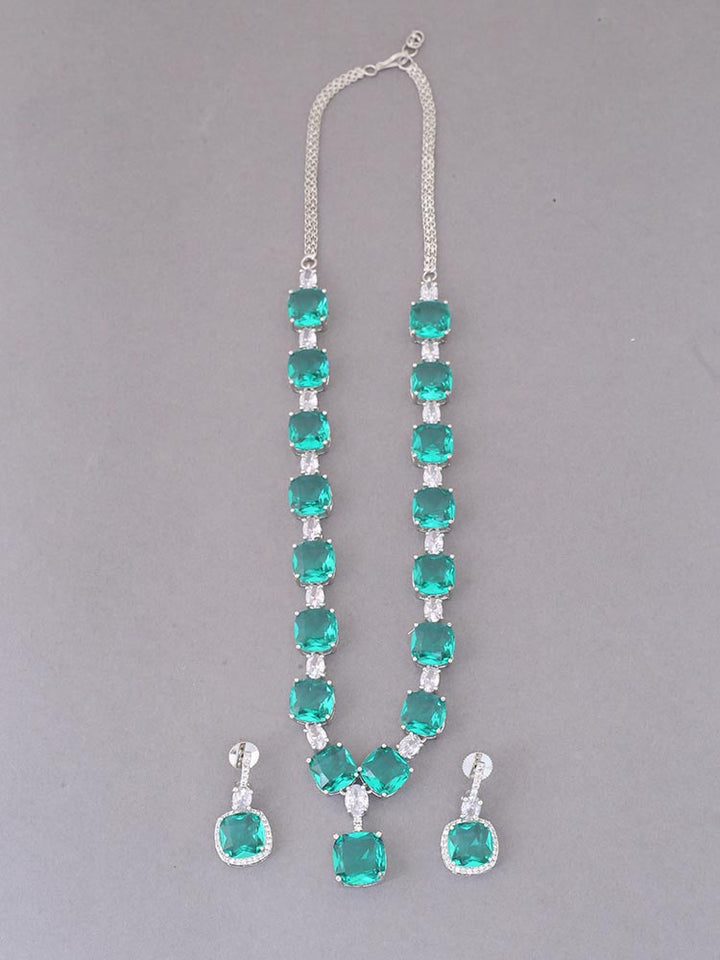 Rama Fern Zirconia Jewellery Set