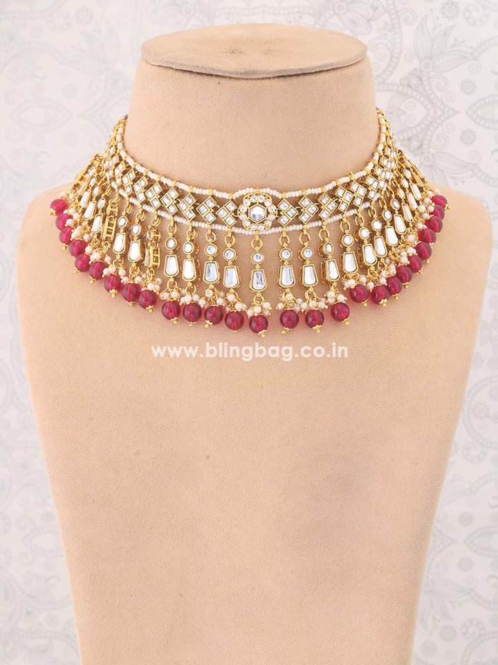 Rani Aanandi Kundan Jewellery Set