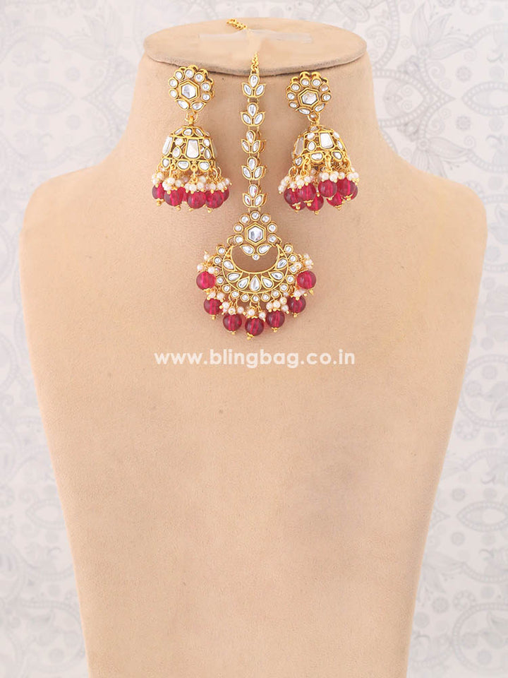 Rani Aanandi Kundan Jewellery Set