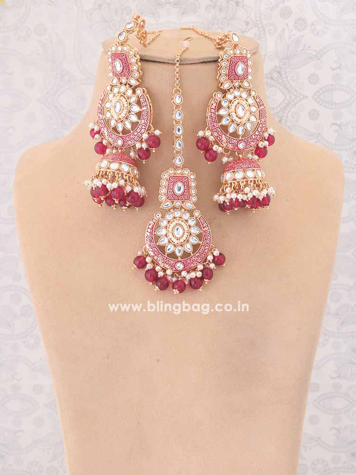 Rani Aantra Kundan Jewellery Set