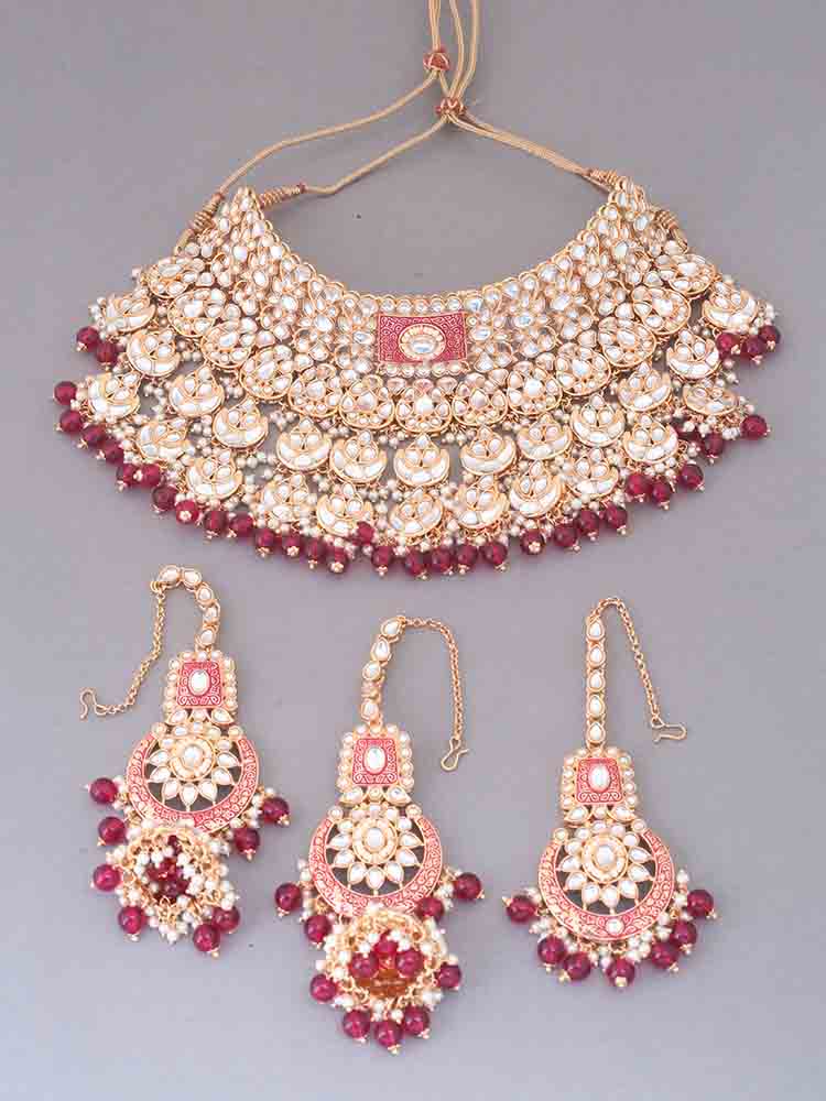 Rani Aantra Kundan Jewellery Set