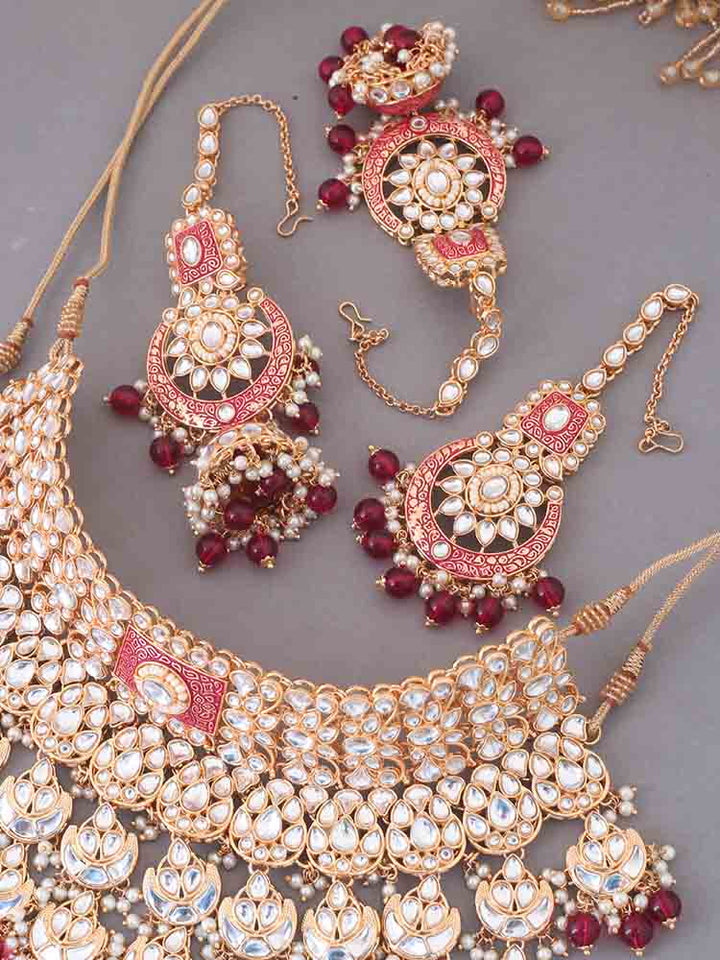 Rani Aantra Kundan Jewellery Set