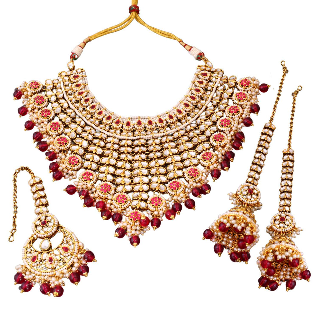 Rani Aarya Kundan Jewellery Set