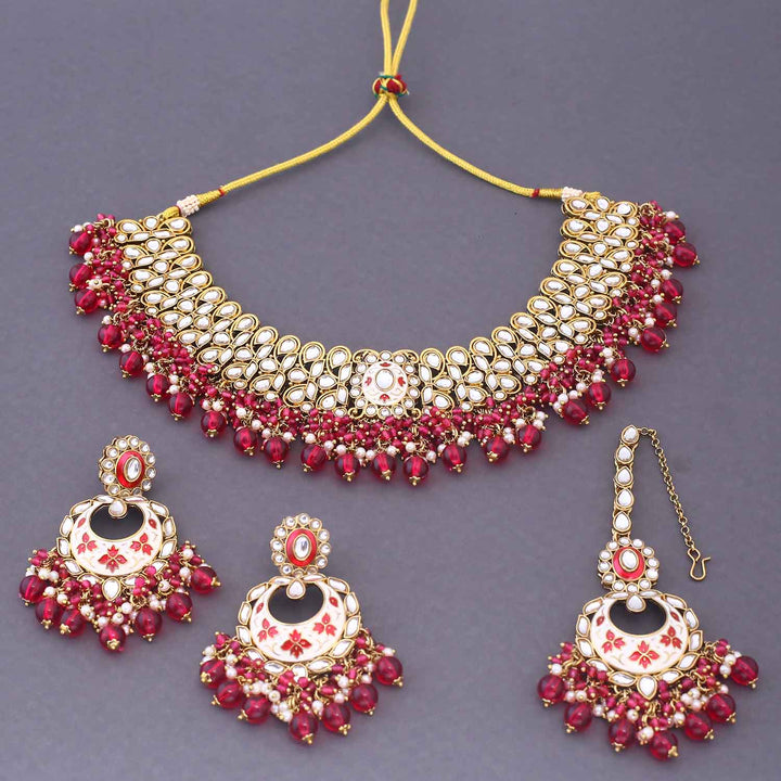 Rani Aditni Kundan Jewellery Set