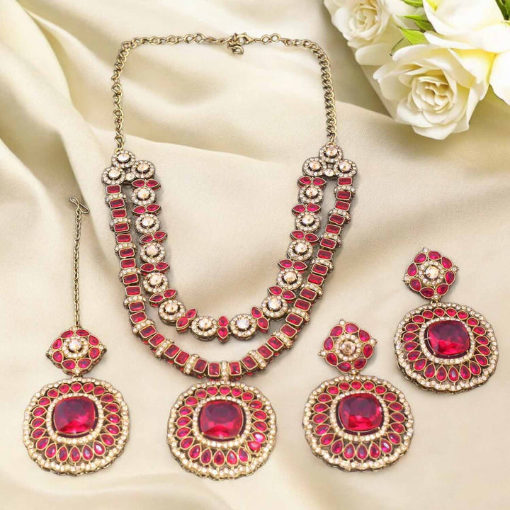 Rani Agastya Kundan Jewellery Set