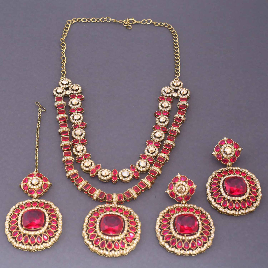 Rani Agastya Kundan Jewellery Set