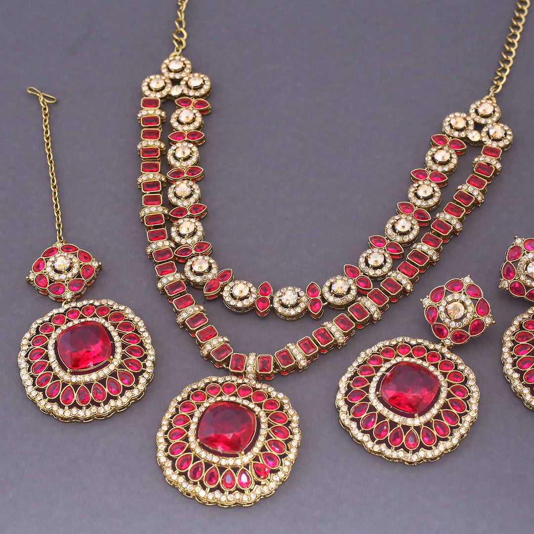 Rani Agastya Kundan Jewellery Set