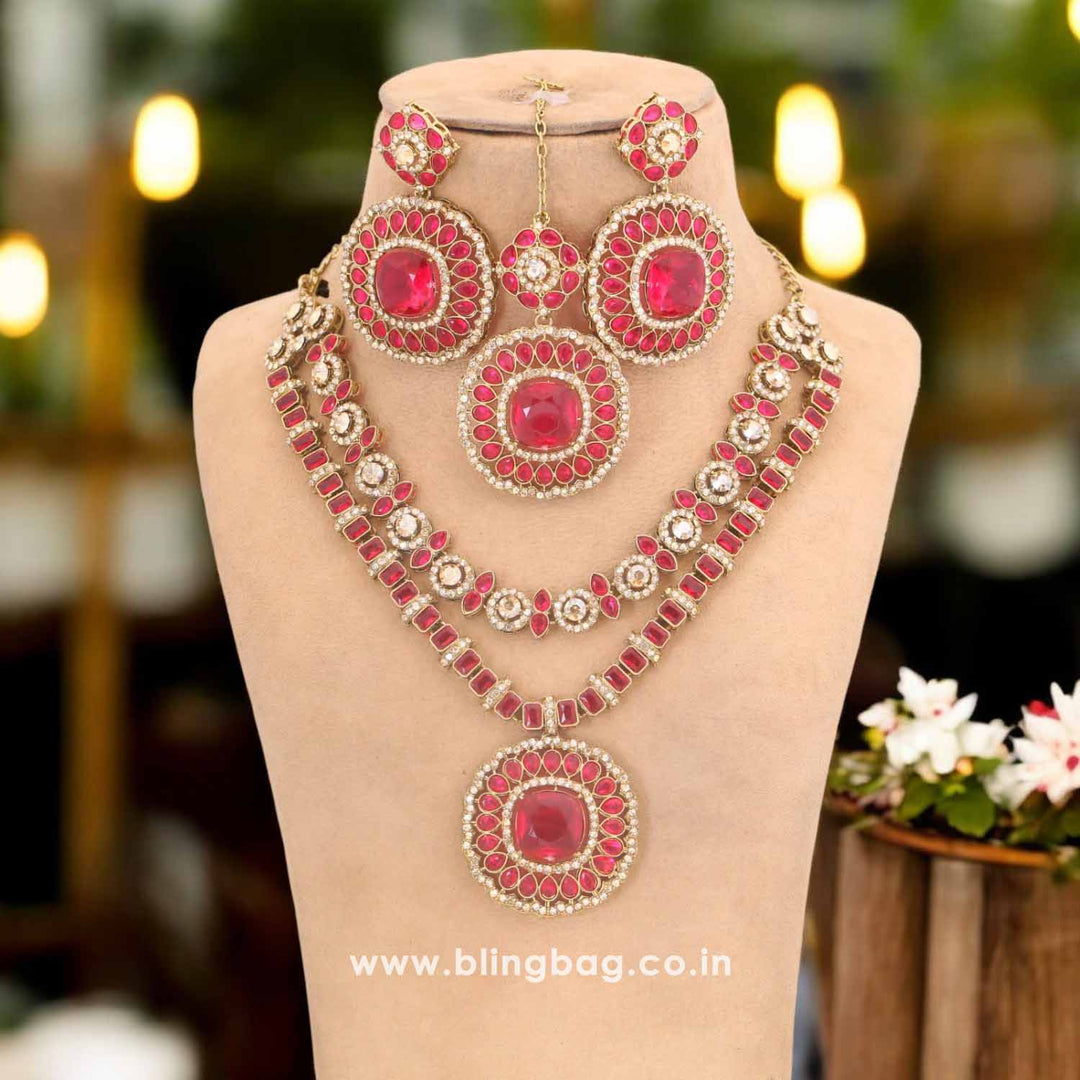 Rani Agastya Kundan Jewellery Set
