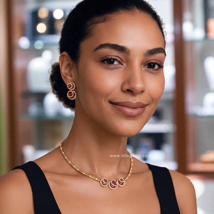 Rani Agniya Hasli Antique Jewellery Set - New Arrival